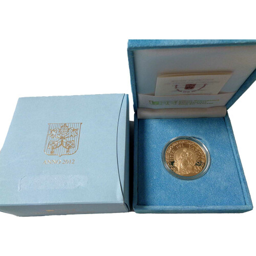 100 Euro Gedenkmünze Vatikan 2012 Gold PP - Madonna di Foligno