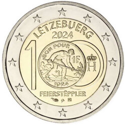 2 Euro Gedenkmünze Luxemburg 2024 bfr. - 100 Jahre...