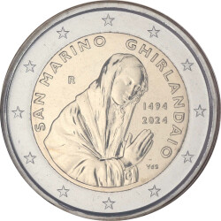 2 Euro Gedenkmünze San Marino 2024 st - 530. Todestag von Ghirlandaio