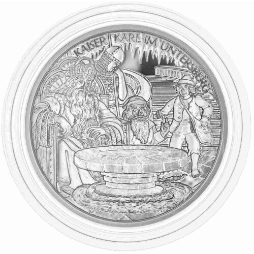 10 Euro Gedenkmünze Österreich 2010 Silber PP - Karl der Große im Untersberg