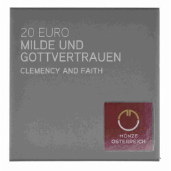 20 Euro Gedenkmünze Österreich 2018 Silber PP - Milde und Gottvertrauen