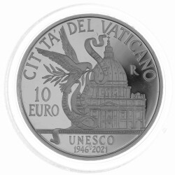 10 Euro Gedenkmünze Vatikan 2021 Silber PP - 75....