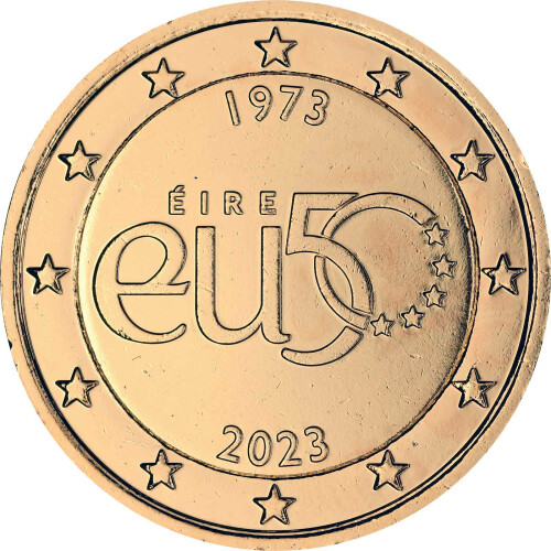 2 Euro Irland 2023 - 50 Jahre EU-Mitgliedschaft - vergoldet