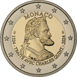2 Euro Gedenkmünze Monaco 2024 PP - Karl V. 500...