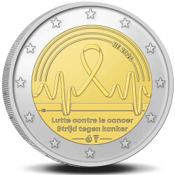 2 Euro Gedenkmünze Belgien 2024 st - Kampf gegen den...
