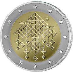 2 Euro Gedenkm&uuml;nze Litauen 2024 bfr. - Die...