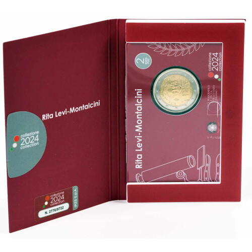 2 Euro Gedenkmünze Italien 2024 st - Rita Levi-Montalcini - im Blister