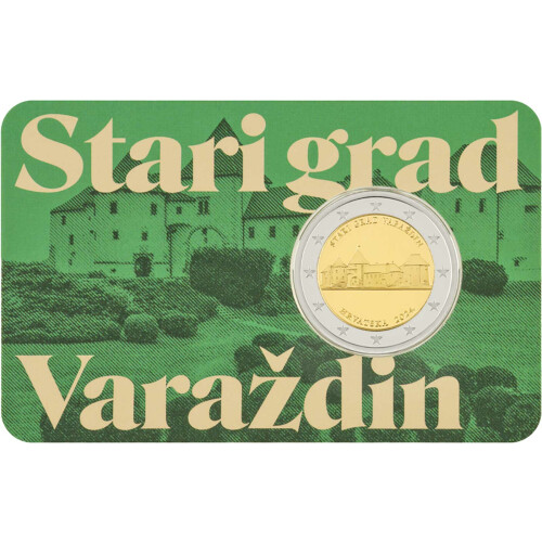 2 Euro Gedenkmünze Kroatien 2024 st - Stadt Varazdin - in CoinCard