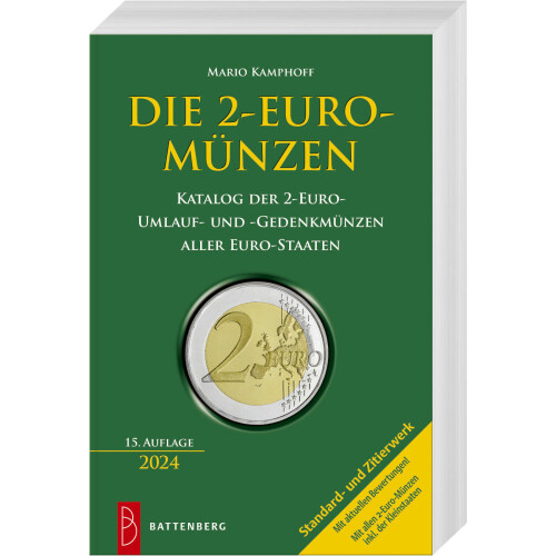 2 Euro Münzen Katalog von Mario Kamphoff (15. Auflage 2024)