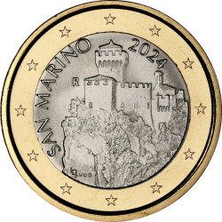 1 Euro Kursmünze San Marino 2024 bankfrisch -...