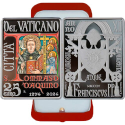 25 Euro Gedenkmünze Vatikan 2024 Silber PP - Thomas...