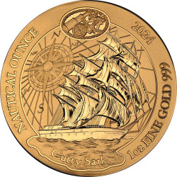 100 Francs Ruanda 2024 - 1 Unze Gold BU - Cutty Sark