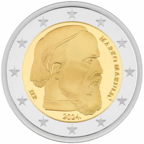 2 Euro Gedenkmünze Kroatien 2024 bfr. - Marko Marulić