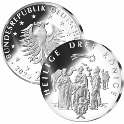 25 Euro Deutschland 2025 Silber bfr. - Wehnachten - Heilige Drei Könige