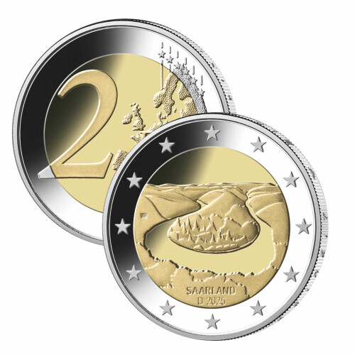 2 Euro Gedenkmünze Deutschland 2025 bfr. - Saarschleife (J)