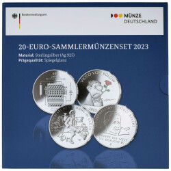 20 Euro Gedenkmünzen-Set Deutschland 2023 Polierte...