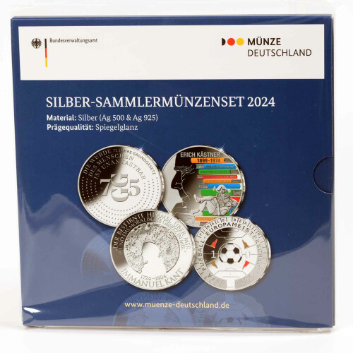 20 + 11 Euro Gedenkmünzen-Set Deutschland 2024 Polierte Platte (PP)