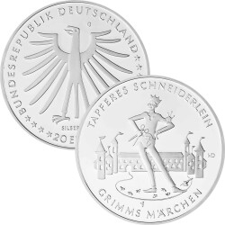 Jahressatz: 5 x 20 Euro Gedenkmünze Deutschland 2019 Silber bankfrisch - komplett!