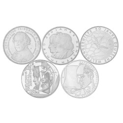 Jahressatz: 5 x 10 Euro Deutschland 2012 CuNi bfr. - Alle...