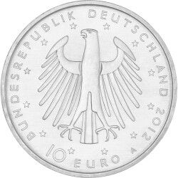 Jahressatz: 5 x 10 Euro Deutschland 2012 CuNi bfr. - Alle fünf Ausgaben!