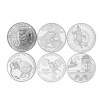 Jahressatz: 6 x 10 Euro Deutschland 2011 Silber/  CuNi bfr. - Alle sechs Ausgaben!