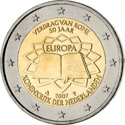 2 Euro Gedenkmünze Niederlande 2007 bfr. - Römische Verträge