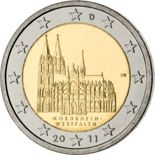 2 Euro Gedenkmünze Deutschland 2011 bfr. - Kölner Dom (J)