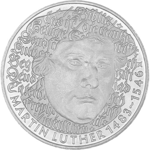 5 DM Gedenkmünze 1983 - 500. Geburtstag Martin Luther