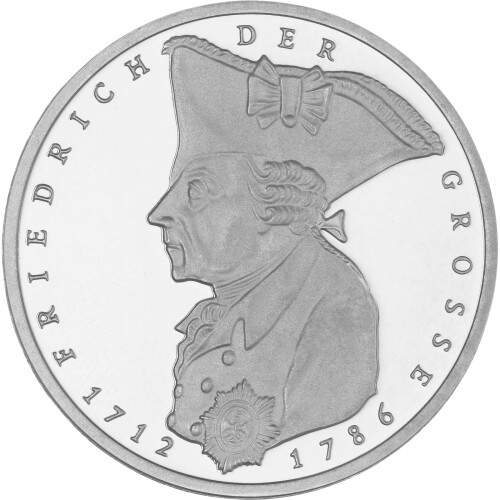 5 DM Gedenkmünze 1986 - 200. Todestag Friedrich der Große