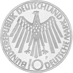 10 DM Gedenkmünze 1972 F - Strahlenspirale Deutschland
