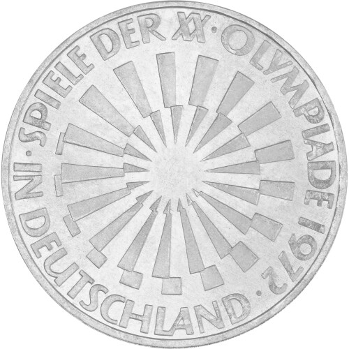 10 DM Gedenkmünze 1972 J - Strahlenspirale Deutschland