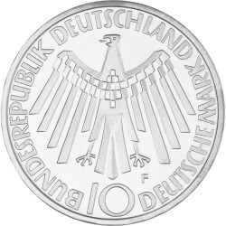 10 DM Gedenkmünze 1972 F - Strahlenspirale München