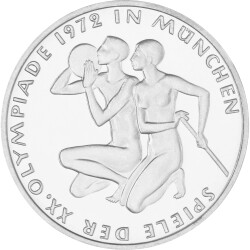10 DM Gedenkmünze 1972 D - Sportlerpaar