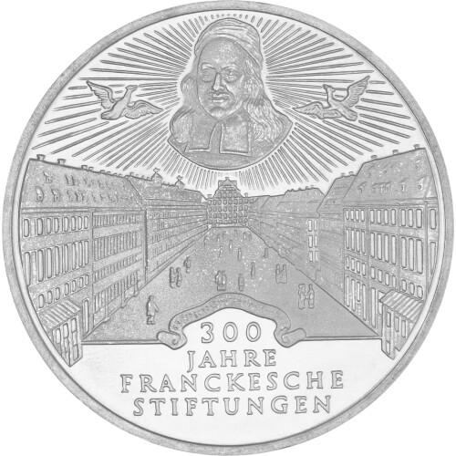 10 DM Gedenkmünze 1998 A - 300 Jahre Franckesche Stiftungen