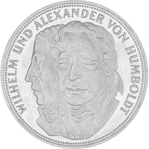 5 DM Gedenkmünze 1967 - Wilhelm und Alexander von Humboldt