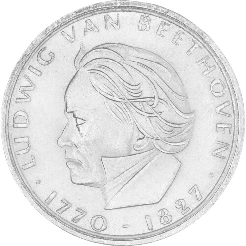 5 DM Gedenkmünze 1971 - 200. Geburtstag Ludwig van Beethoven