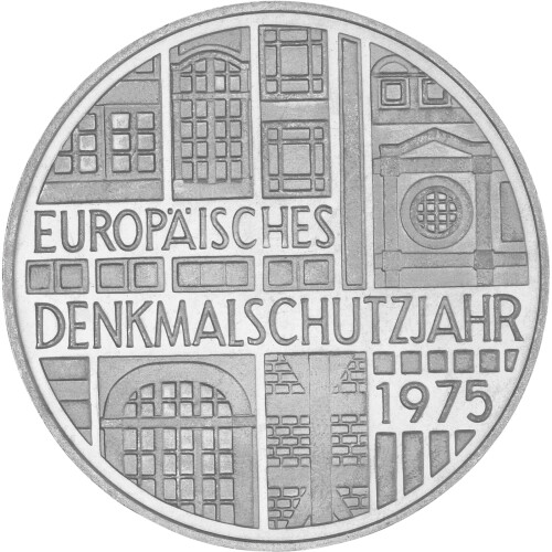 5 DM Gedenkmünze 1975 - Europäisches Denkmalschutzjahr 1975